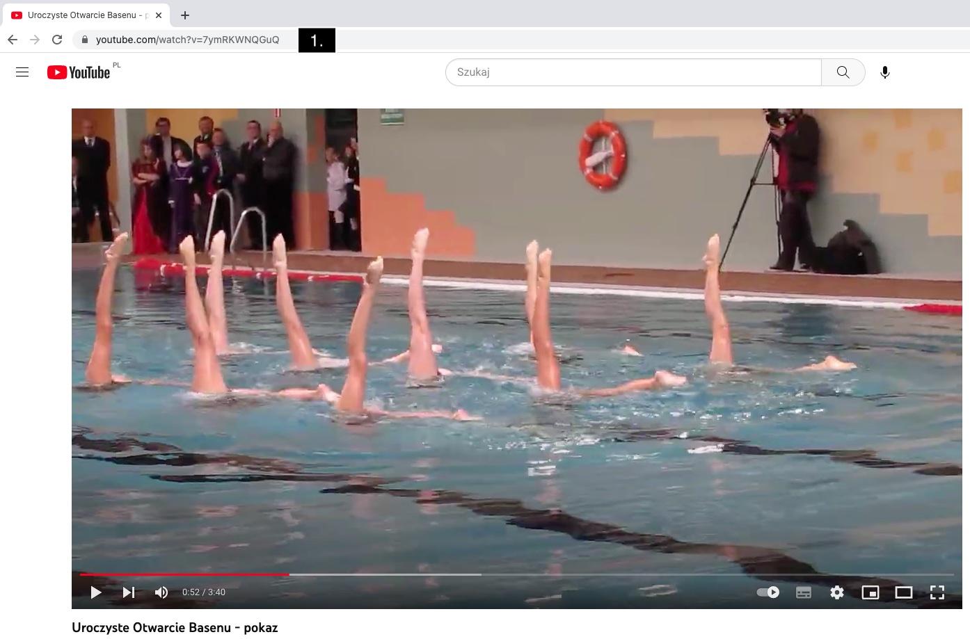 serwis Youtube z wybranym filmem