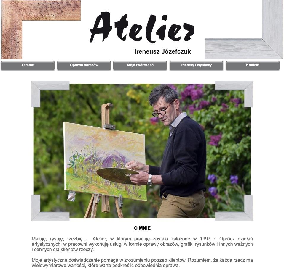 zrzut ekranu witryny https://atelier-jozefczuk.com